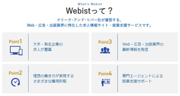 Webist(ウェビスト)の特徴