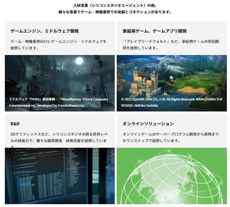 ゲーム関連企業の求人数がトップクラス