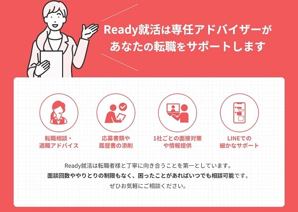 Ready就活の特徴