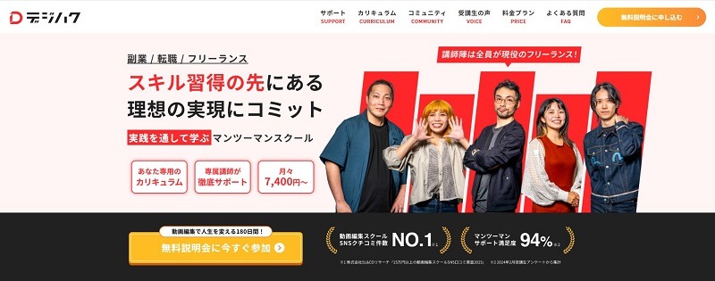 デジハク｜最短で副業で稼ぎフリーランスを目指せて営業も学べる